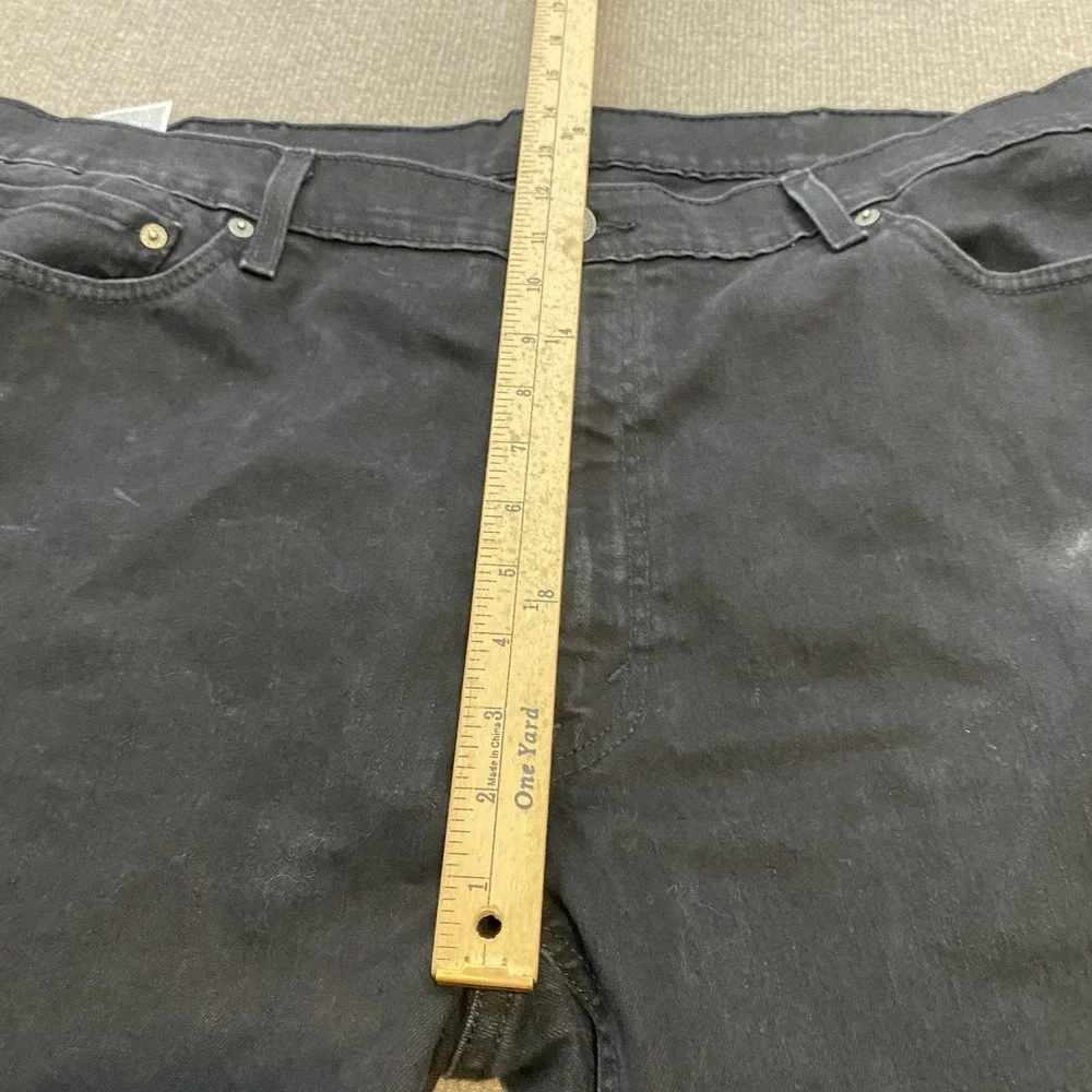 Levis 541 Jeans Mens 42x34 Black Dark Wash Athletic Taper Stretch Denim Pants‎